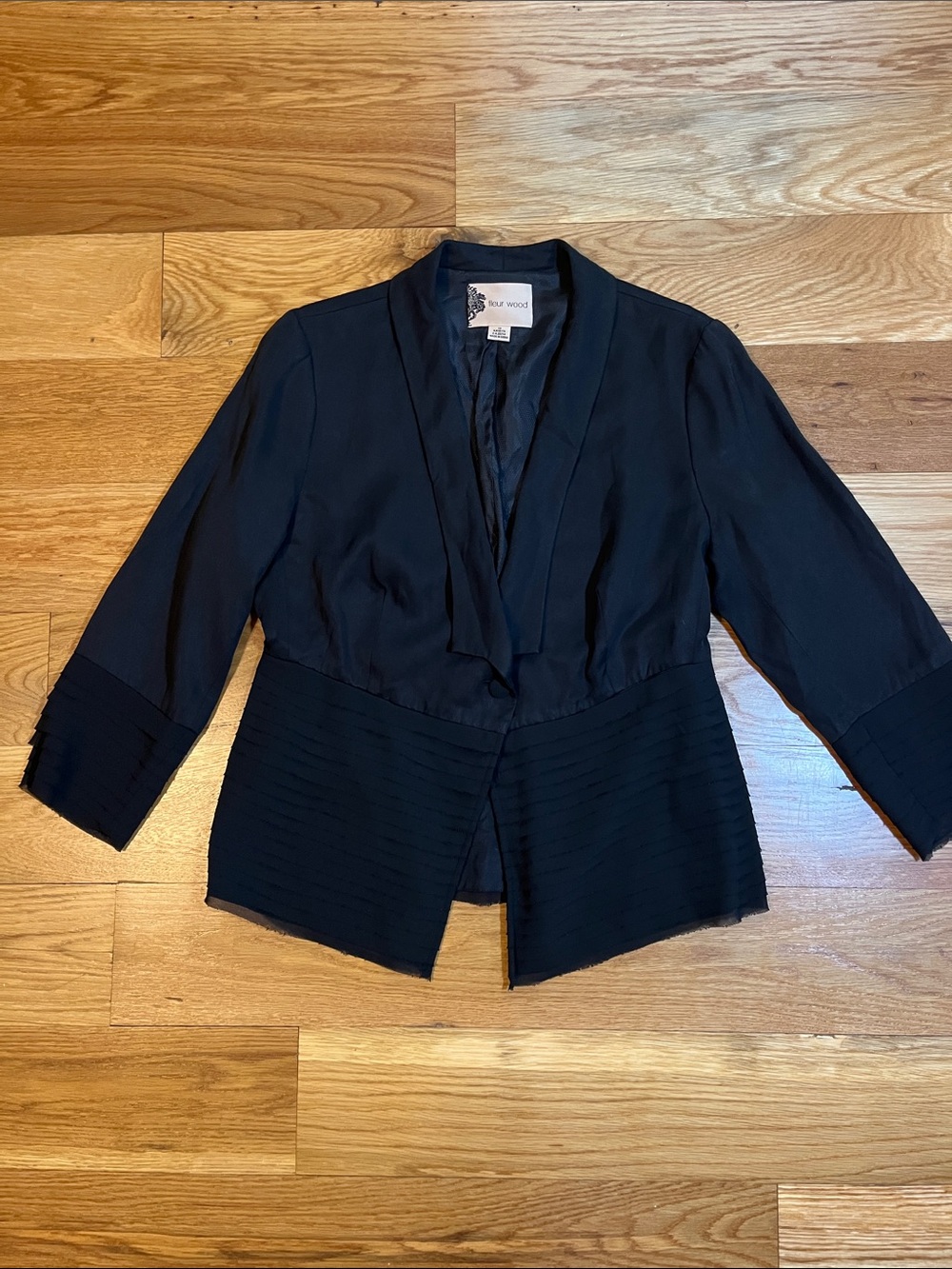 Women’s Fleur Wood Anthropologie Strata Tuxedo Jacket, Size 12